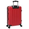 vidaXL Ensemble de valises 3 pcs Rouge 50 x 31 x 78 cm