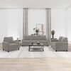 vidaXL Ensemble de canap&eacute;s 3 pcs avec coussins Gris clair Velours