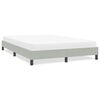 vidaXL Cadre de lit sans matelas gris clair 140x210 cm velours