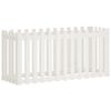 vidaXL Lit sur&eacute;lev&eacute; de jardin design de cl&ocirc;ture 150x50x70cm pin massif