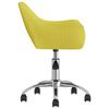 vidaXL Chaise pivotante de bureau Vert Tissu