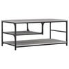 vidaXL Table basse sonoma gris 90x49x40 cm bois d'ing&eacute;nierie