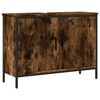 vidaXL Armoire lavabo de salle de bain ch&ecirc;ne fum&eacute; 80x30x60 cm