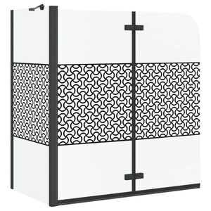 vidaXL Enceinte de bain G&eacute;om&eacute;trique Noir 120 x 67 x 129 cm