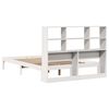 vidaXL Lit biblioth&egrave;que sans matelas blanc 160x200 cm bois pin massif