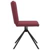 vidaXL Chaises &agrave; manger lot de 6 rouge bordeaux tissu