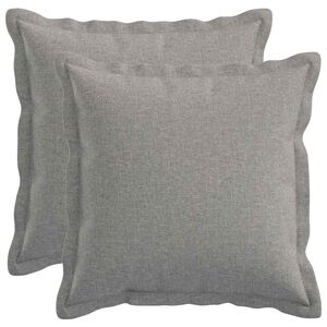 vidaXL Housse de coussin 2 pc HOUTEN Gris nuage 30 x 30 cm