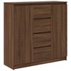 vidaXL Buffet tiroirs ch&ecirc;ne marron 100,5x35x98,5 cm bois d'ing&eacute;nierie
