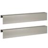 vidaXL Profil&eacute; de recouvrement de jardin 2 pc 100 x 10 x 15 cm
