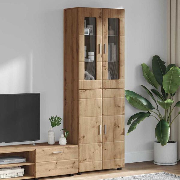 vidaXL Haut Armoire Ch&ecirc;ne artisanal 60 x 35 x 182 cm Bois d'ing&eacute;nierie