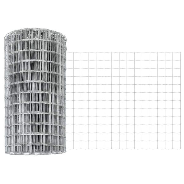 vidaXL Clôture Euro Argent 0.4 x 25 m