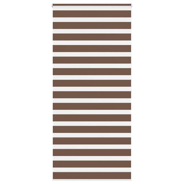 vidaXL Store z&egrave;bre marron 115x200cm largeur du tissu 110,9cm polyester