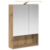 vidaXL Armoire Miroir de Salle de Bain Ch&ecirc;ne artisanal