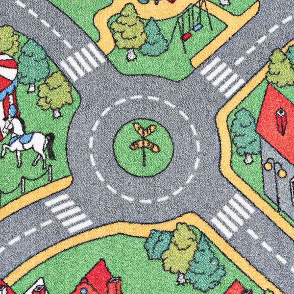 vidaXL Tapis de jeu Gris 200 x 90 cm tissu