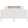 vidaXL Lit biblioth&egrave;que sans matelas blanc 150x200 cm bois pin massif