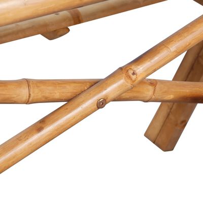 vidaXL Table de pique-nique 120 x 120 x 78 cm Bambou