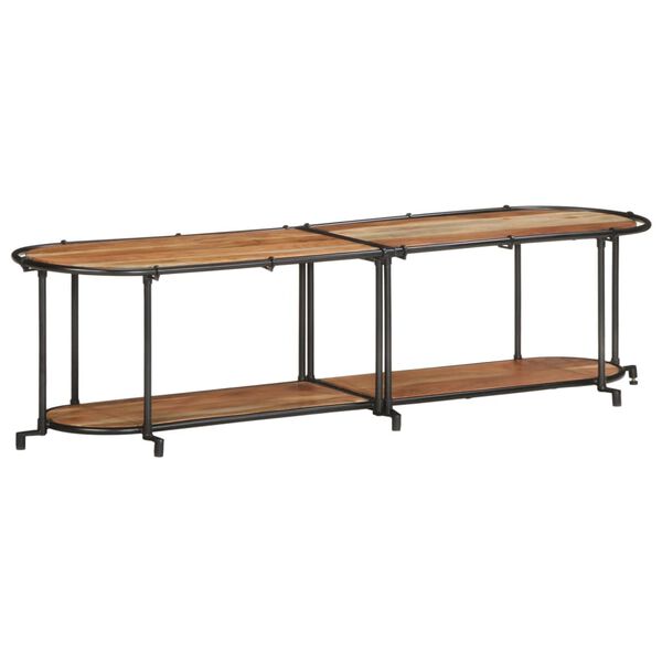 vidaXL Meuble TV 160x42x40 cm bois d'acacia massif