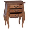 vidaXL Coffre de rangement 48 x 35 x 64 cm Bois de Mahogany Massif
