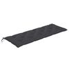 vidaXL Banc de jardin avec coussin anthracite 150 cm Teck massif