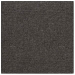 vidaXL T&ecirc;te de lit murale 12 pc 30 x 30 cm Gris fonc&eacute; tissu