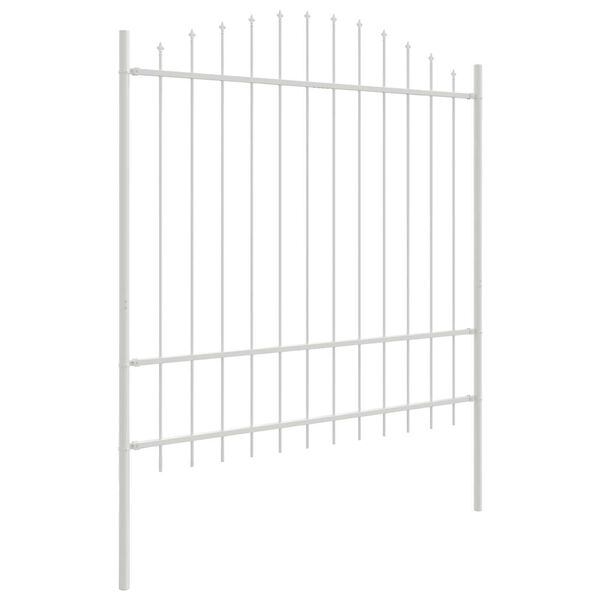 vidaXL Cl&ocirc;ture de jardin 2 pcs Blanc 170 x 215 cm