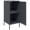 vidaXL Buffets 2 pcs anthracite 36x39x79 cm acier