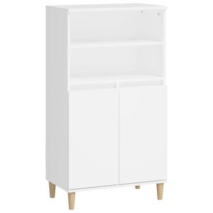 vidaXL Haut Armoire Blanc 60 x 36 x 110 cm Bois d'ing&eacute;nierie