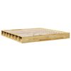 vidaXL Cadre de lit sans matelas 180x200 cm bois massif de chêne
