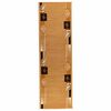 vidaXL Tapis Couloir FLORNES Tiss&eacute; Ocre Feuilles 67 x 150 cm PP 7 mm