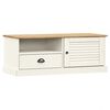 vidaXL Meuble TV VIGO blanc 106x40x40 cm bois massif de pin