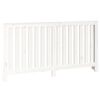 vidaXL Cache-radiateur Blanc 153x19x84 cm Bois massif de pin