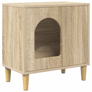 vidaXL Maison pour chat Sonoma 51 x 30 x 52 cm Bois d'ing&eacute;nierie