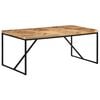 vidaXL Table &agrave; d&icirc;ner 180x90x76 cm Bois massif d'acacia et de manguier