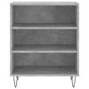 vidaXL Buffet gris béton 57x35x70 cm bois d'ingénierie