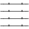vidaXL Kit de quincaillerie de porte coulissante 400 cm acier noir