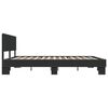 vidaXL Cadre de lit sans matelas noir 200x200 cm