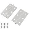 vidaXL Charni&egrave;re Uni 2 pi&egrave;ces Argent&eacute; 58 x 35 x 1 mm Acier