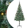 vidaXL Sapin de No&euml;l artificiel avec 300 LED Vert 180 cm PVC et Acier