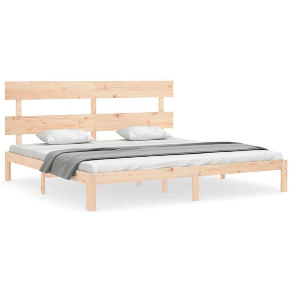 vidaXL Cadre de lit sans matelas 200x200 cm bois massif de pin