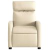 vidaXL Fauteuil inclinable Cr&egrave;me Tissu