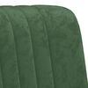 vidaXL Fauteuil vert fonc&eacute; velours
