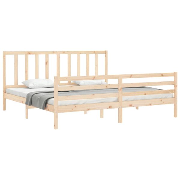 vidaXL Cadre de lit sans matelas 200x200 cm bois massif de pin