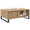 vidaXL Table basse Ch&ecirc;ne artisanal 90 x 60 x 35 cm Bois d'ing&eacute;nierie