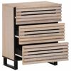 vidaXL Buffets 2 pcs 60x34x75 cm bois massif de manguier