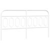 vidaXL Tête de lit métal blanc 160 cm