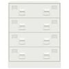 vidaXL Buffet blanc 67x39x83 cm acier