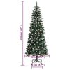 vidaXL Sapin de No&euml;l artificiel avec support Vert 210 cm PVC