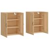 vidaXL Armoires murales 2 pcs ch&ecirc;ne sonoma bois d'ing&eacute;nierie