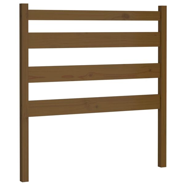 vidaXL Tête de lit Marron miel 96x4x100 cm Bois massif de pin