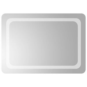 vidaXL Miroir de salle de bain LED Transparent 70 x 50 cm verre tremp&eacute;